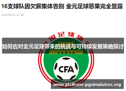 如何应对金元足球带来的挑战与可持续发展策略探讨