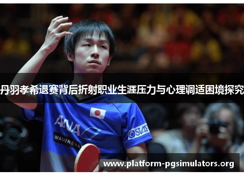丹羽孝希退赛背后折射职业生涯压力与心理调适困境探究